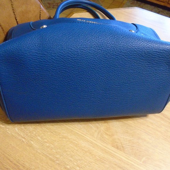 Love Moschino Bags Authentic Love Moschino Blue Leather Satchel Bag